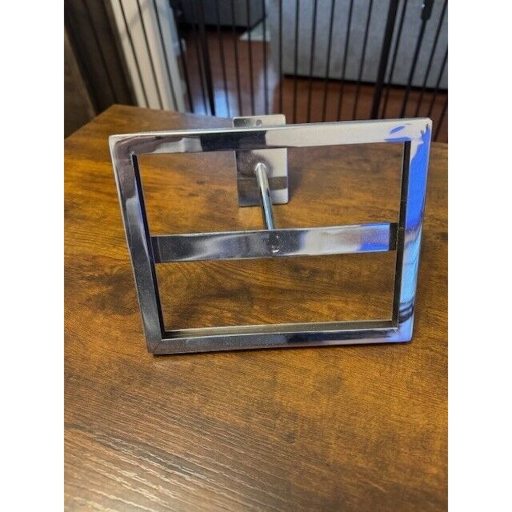 Slatwall Sign Holder Chrome Holds 7" x 5 ½" High Signs Metal Slat Wall
